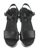 Prada Leather Studded Accents Slingback Sandals
