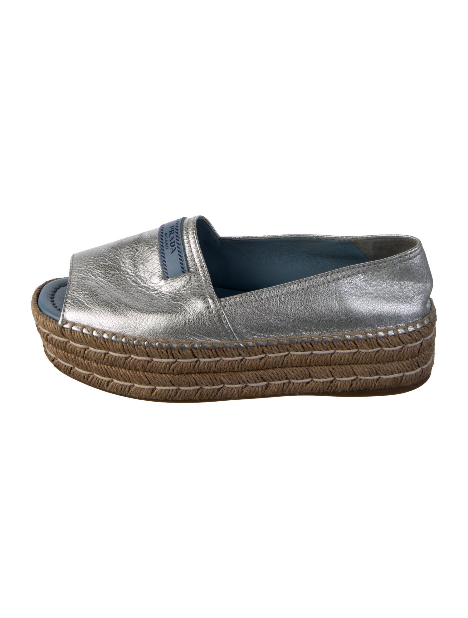 Prada Leather Espadrilles