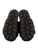 Prada Shearling Graphic Print Slides