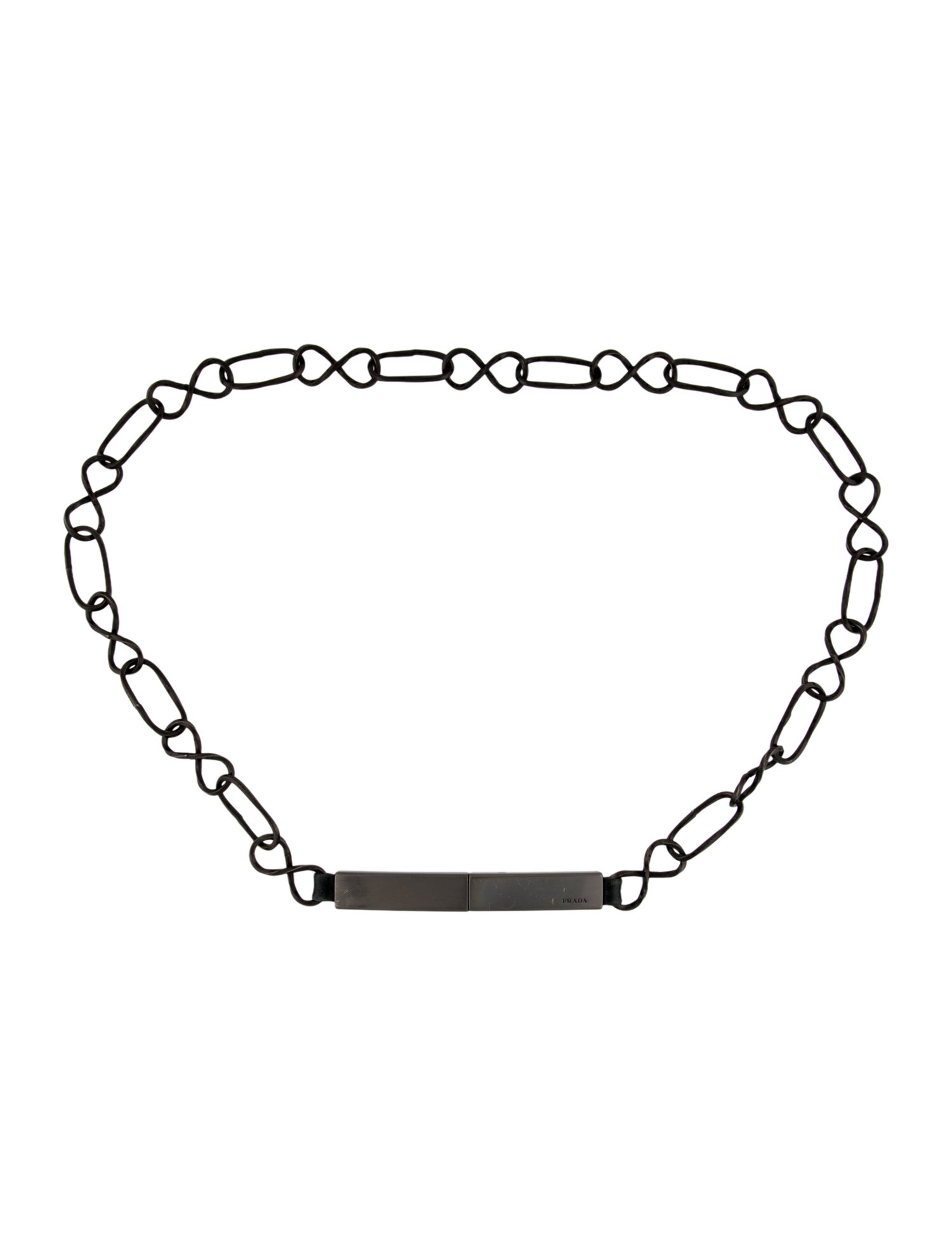 Prada Metal Chain-Link Belt