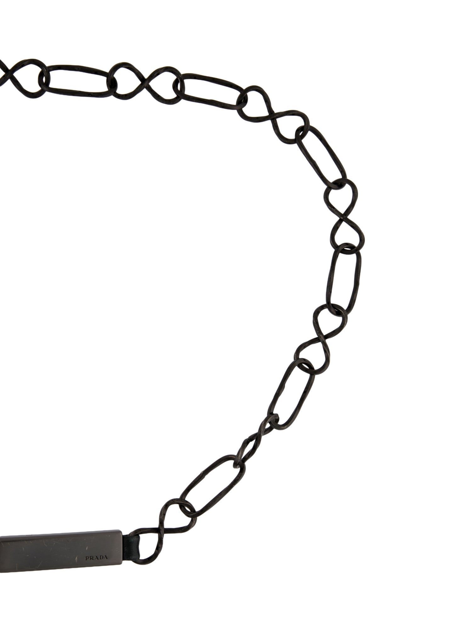 Prada Metal Chain-Link Belt