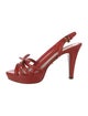 Prada Patent Leather Slingback Sandals
