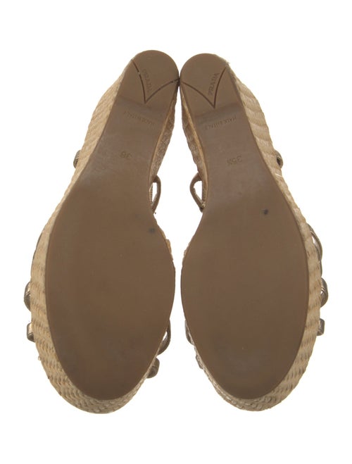 Prada Leather Espadrilles