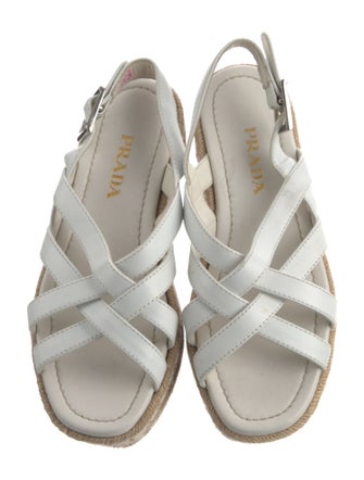 Prada Leather Espadrilles