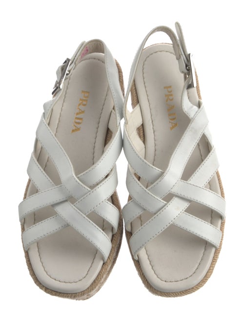 Prada Leather Espadrilles