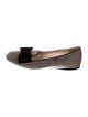 Prada Suede Colorblock Pattern Ballet Flats