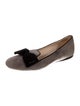 Prada Suede Colorblock Pattern Ballet Flats