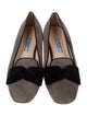 Prada Suede Colorblock Pattern Ballet Flats