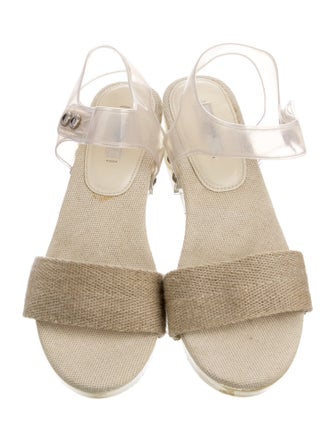 Prada Canvas Slingback Sandals