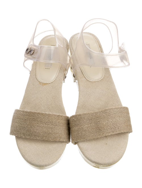 Prada Canvas Slingback Sandals