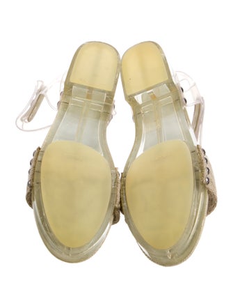 Prada Canvas Slingback Sandals