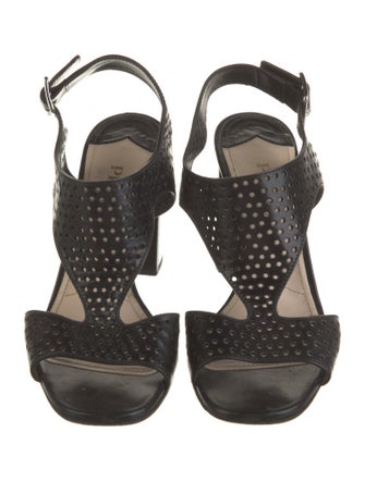 Prada Leather Slingback Sandals