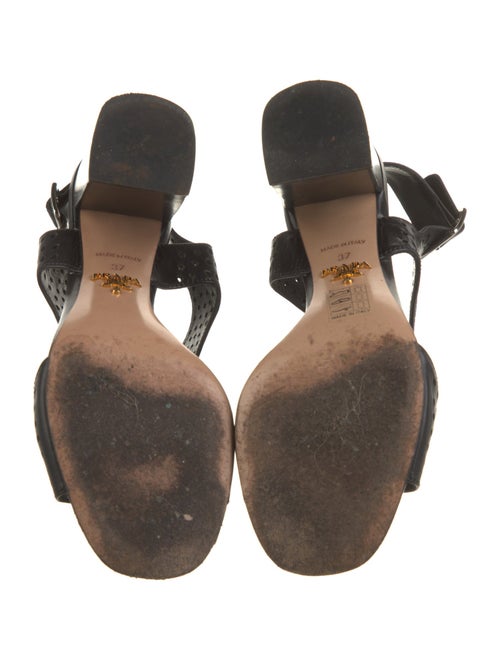 Prada Leather Slingback Sandals