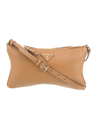 Prada Enameled Metal Triangle Shoulder Bag 2024