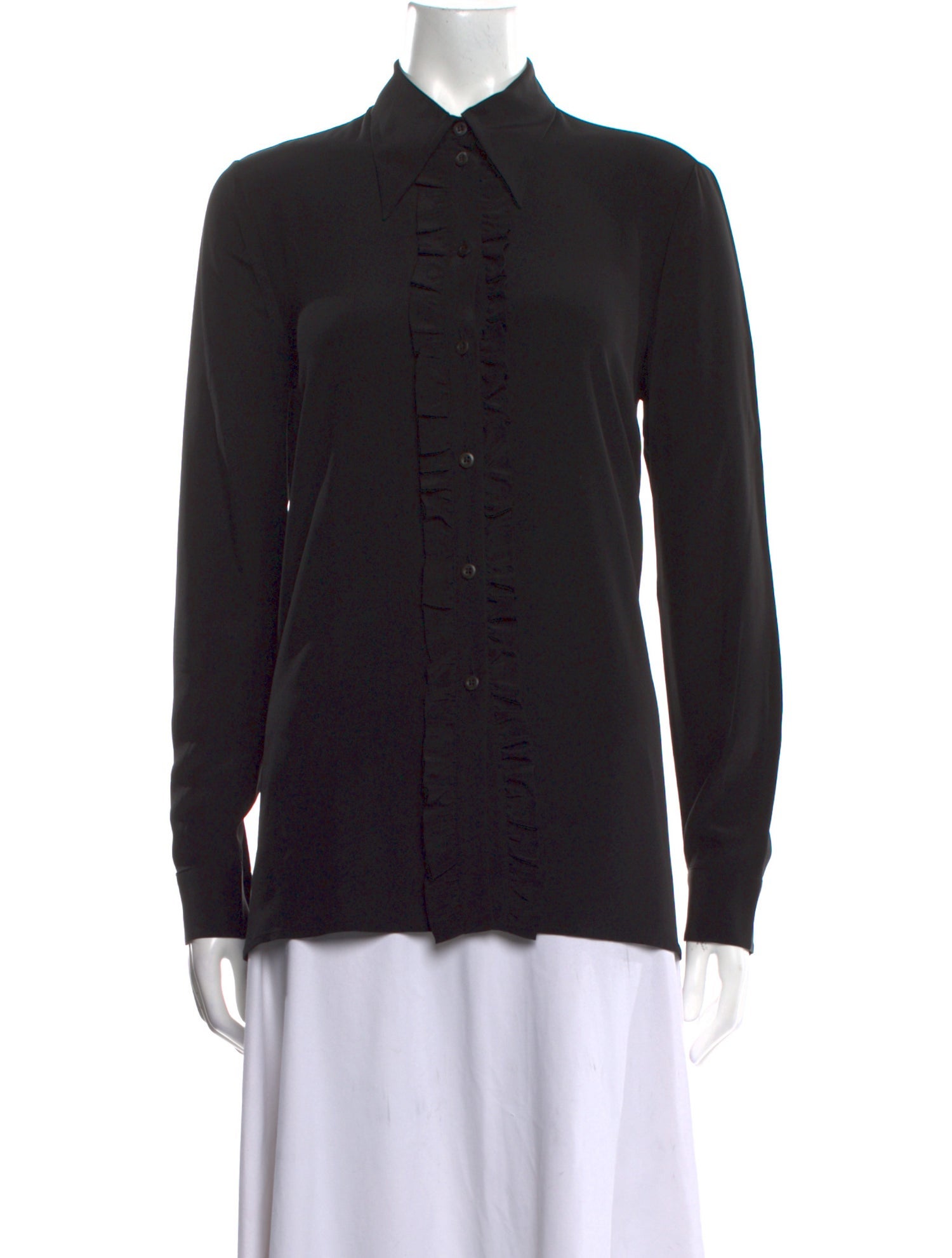 Prada 2020 Silk Button-Up Top