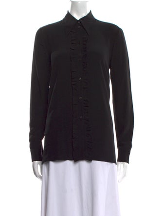 Prada 2020 Silk Button-Up Top