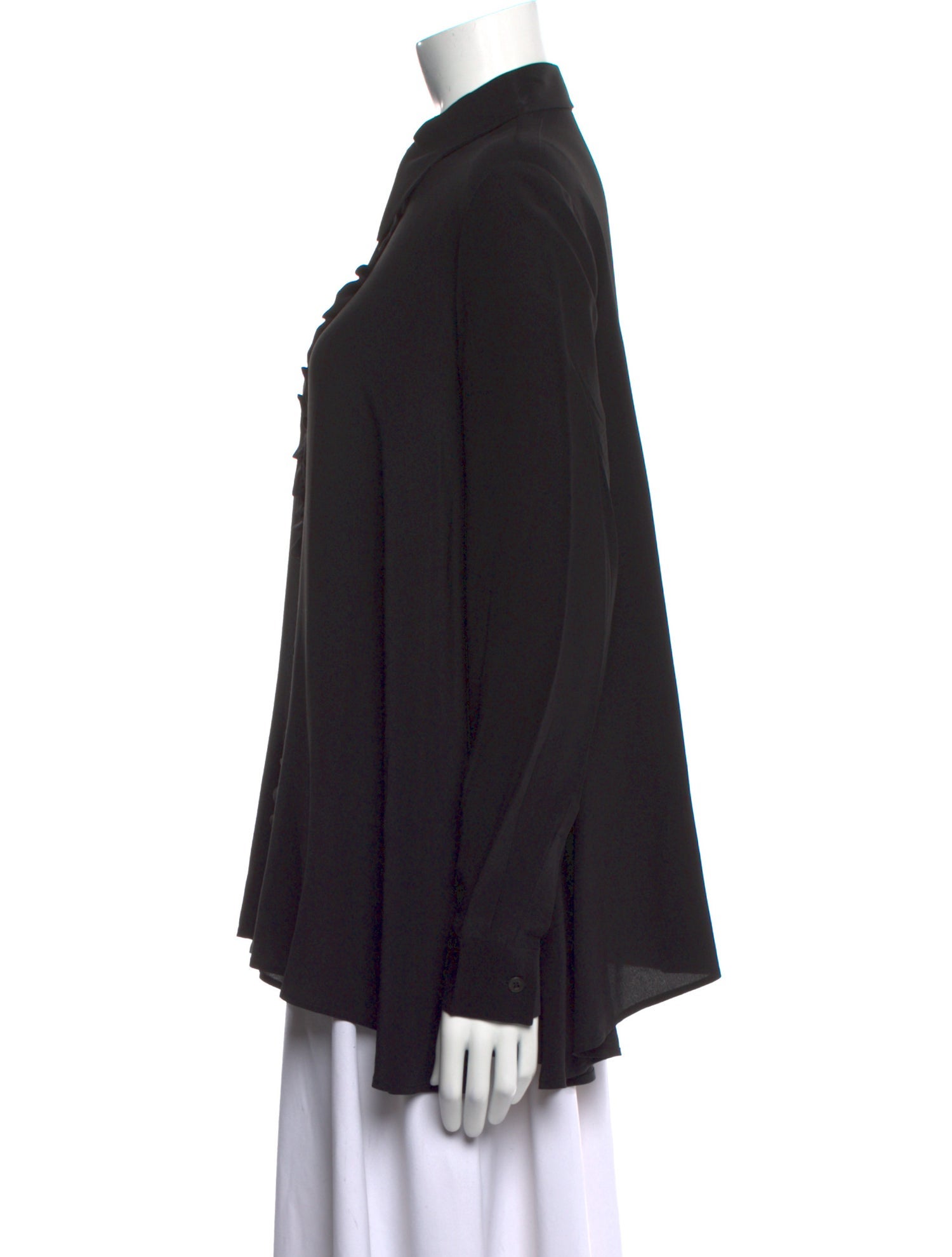 Prada 2020 Silk Button-Up Top