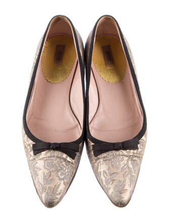Prada Printed Ballet Flats