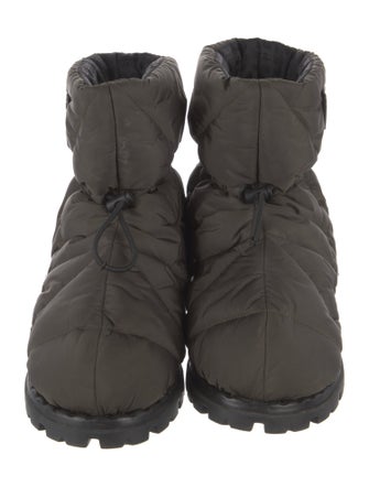 Prada Nylon Lace-Up Boots