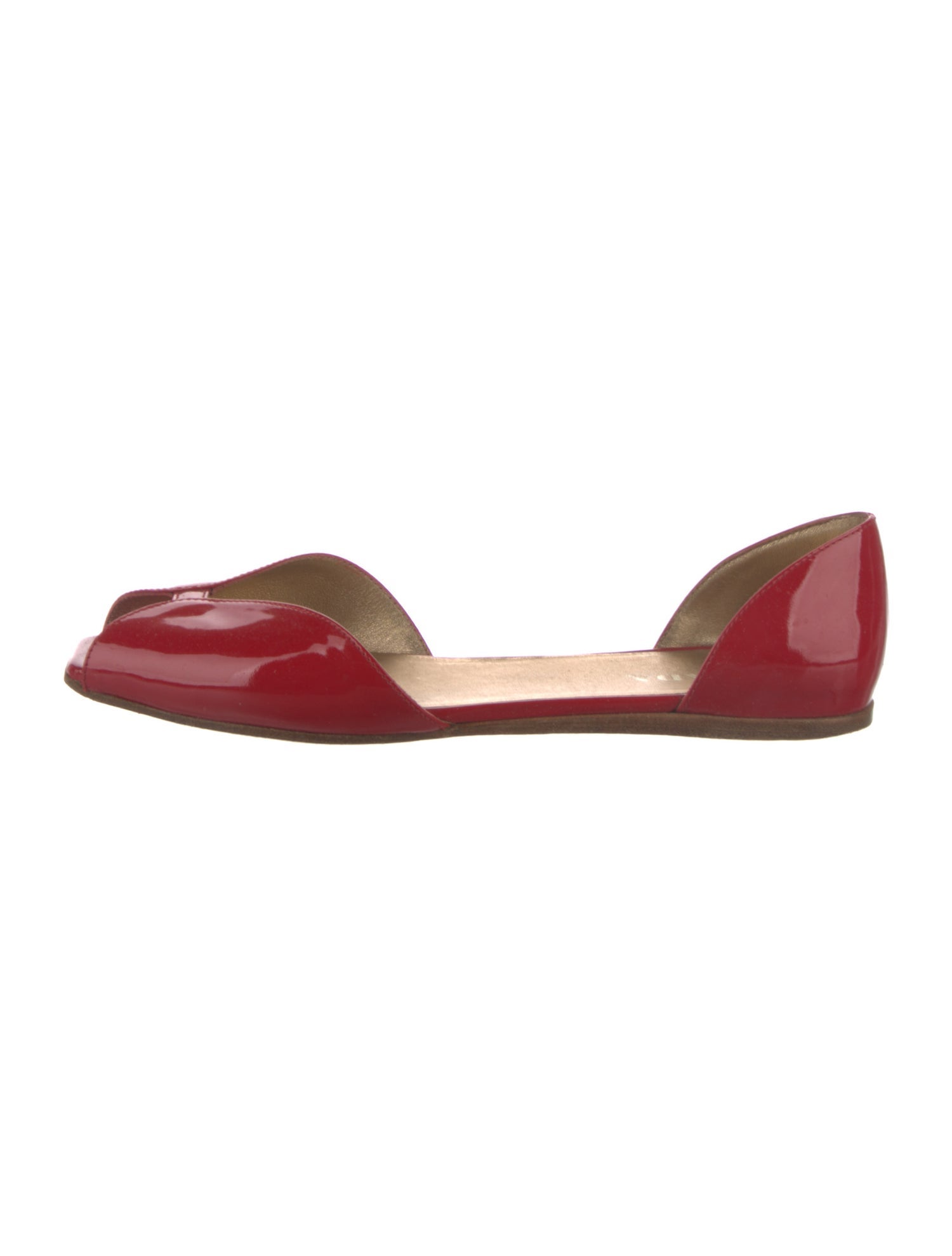 Prada Patent Leather D'Orsay Flats
