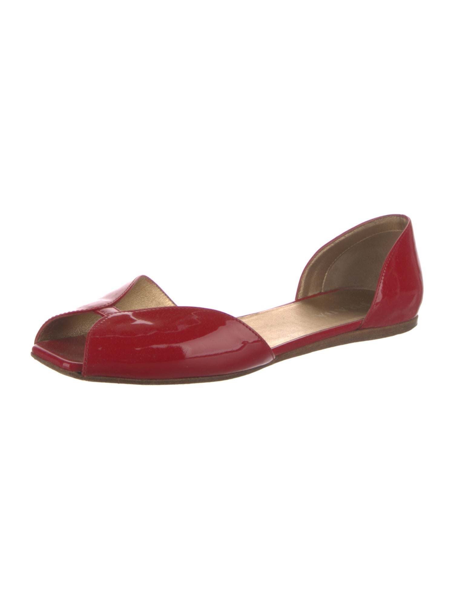 Prada Patent Leather D'Orsay Flats