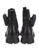 Prada Tessuto Nylon Leather Combat Boots
