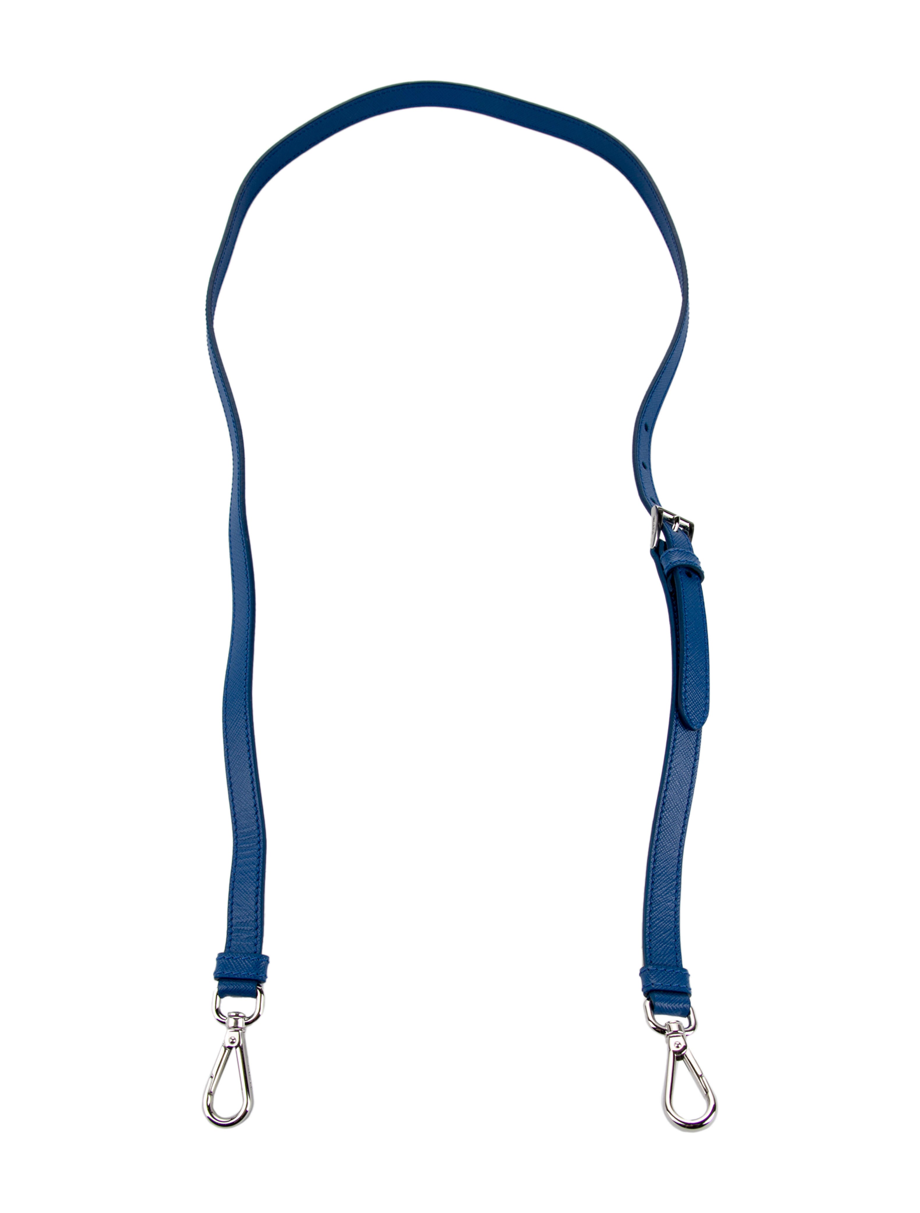 Prada Solid color leather adjustable purse strap