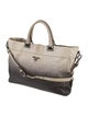 Prada Glace Calf Leather Weekender Bag