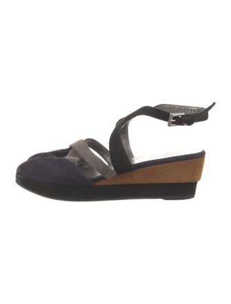 Prada Suede Slingback Sandals