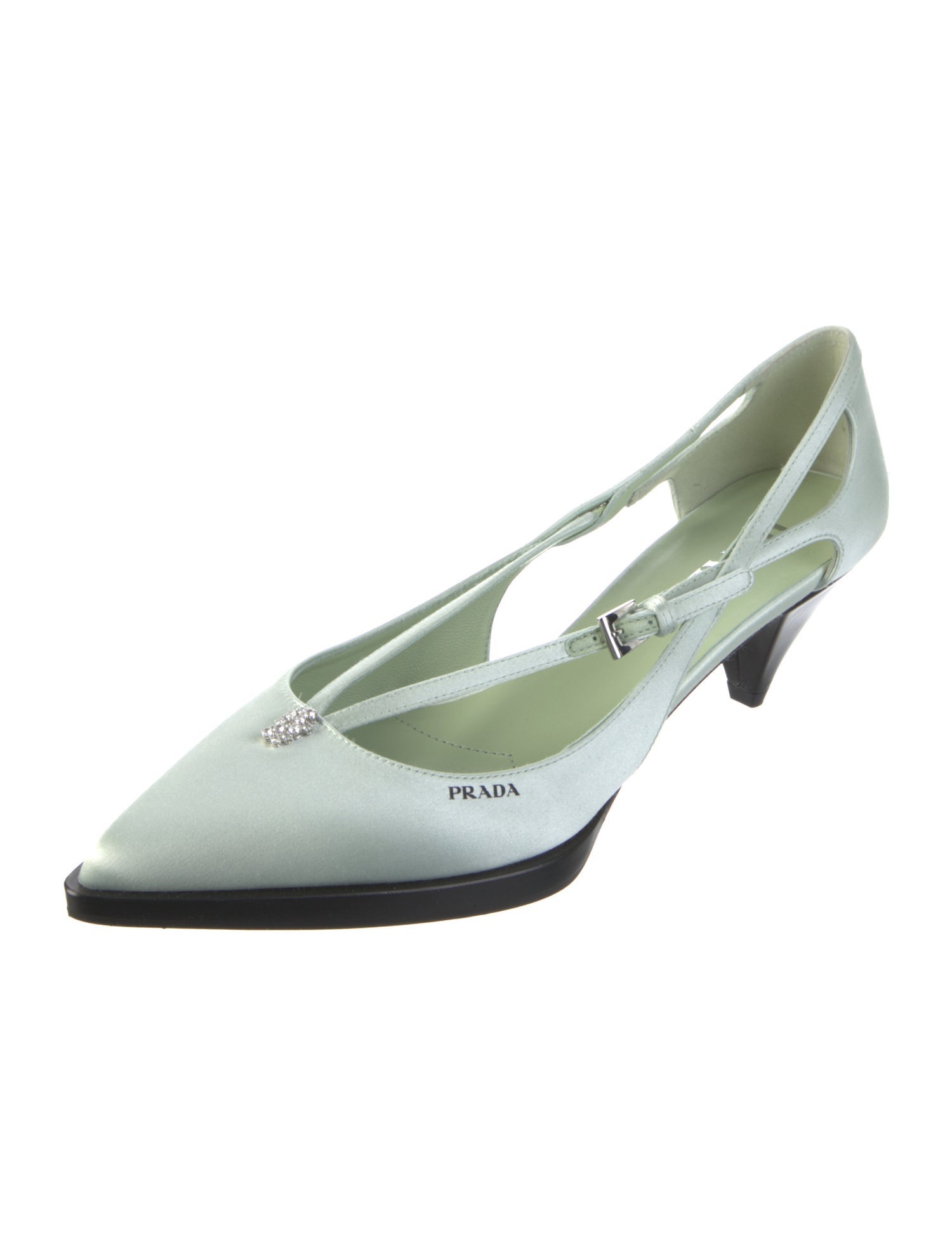 Prada Satin Slingback Pumps w/ Tags