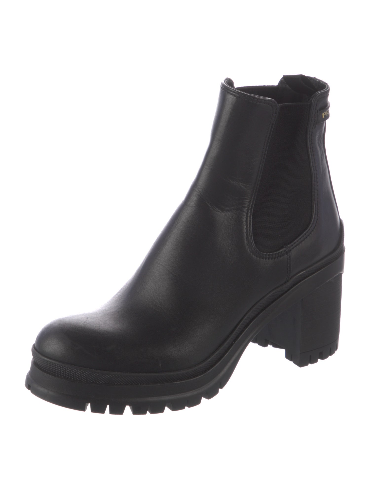 Prada Leather Chelsea Boots