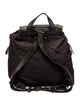 Prada Enameled Metal Triangle Backpack
