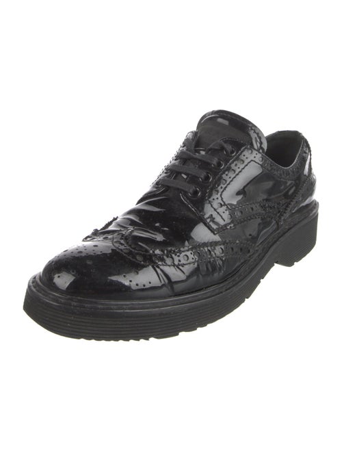 Prada Sport Patent Leather Lasercut Accents Oxfords