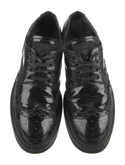 Prada Sport Patent Leather Lasercut Accents Oxfords