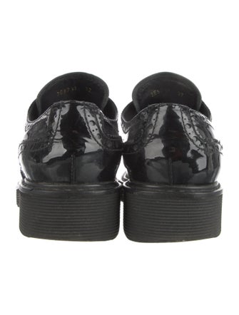 Prada Sport Patent Leather Lasercut Accents Oxfords