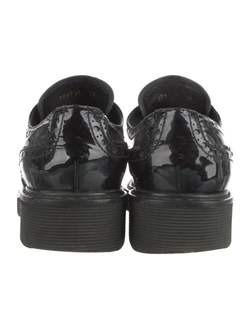 Prada Sport Patent Leather Lasercut Accents Oxfords