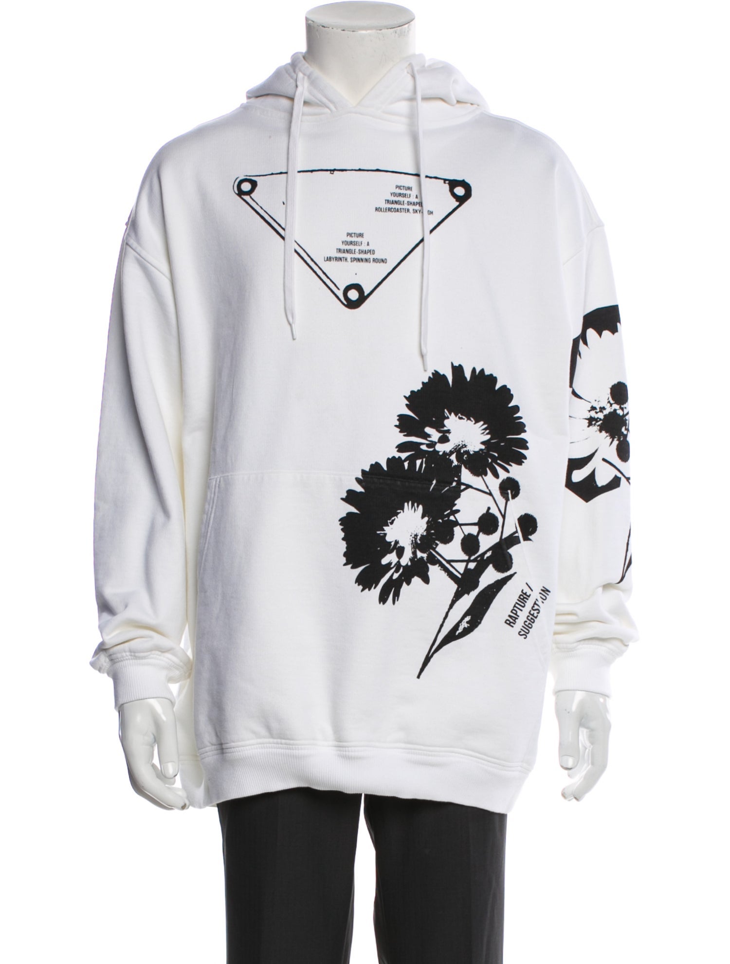 Prada 2020 Enameled Metal Triangle Hoodie