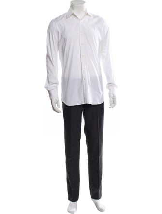 Prada 2013 Long Sleeve Tuxedo Shirt