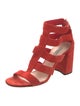 Prada Suede Cutout Accent Gladiator Sandals