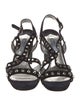 Prada Suede Studded Accents Slingback Sandals