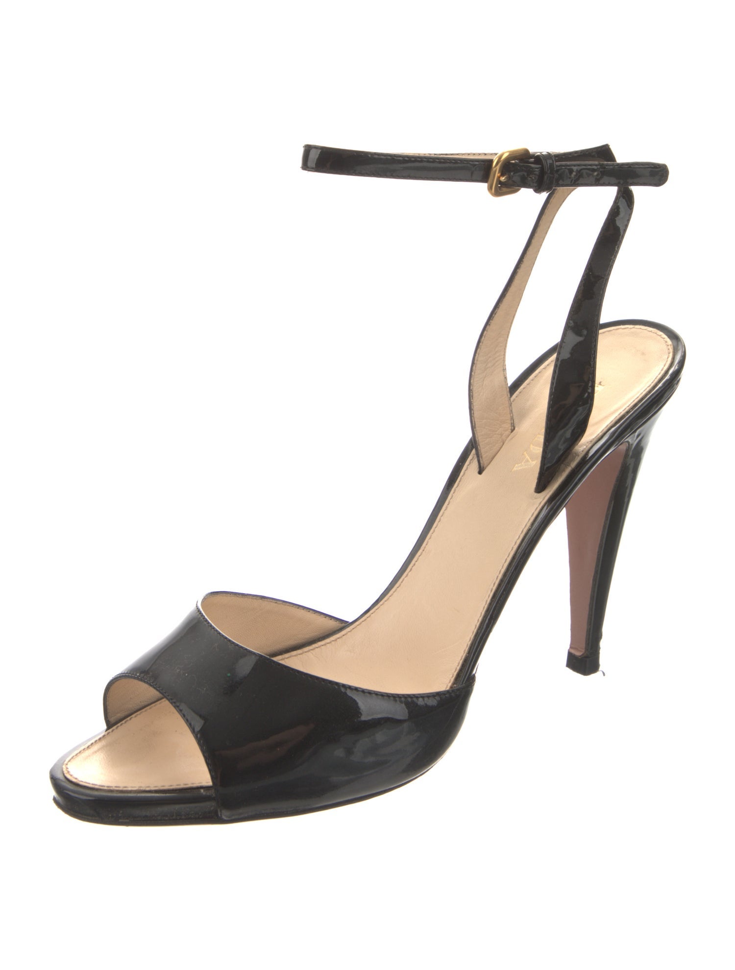 Prada Patent Leather Sandals