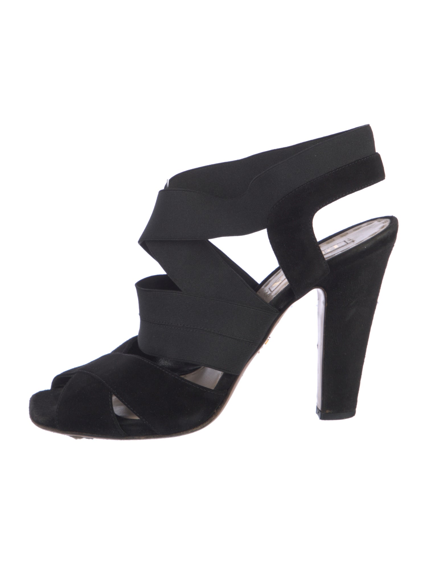 Prada Suede Slingback Sandals