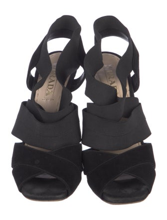 Prada Suede Slingback Sandals