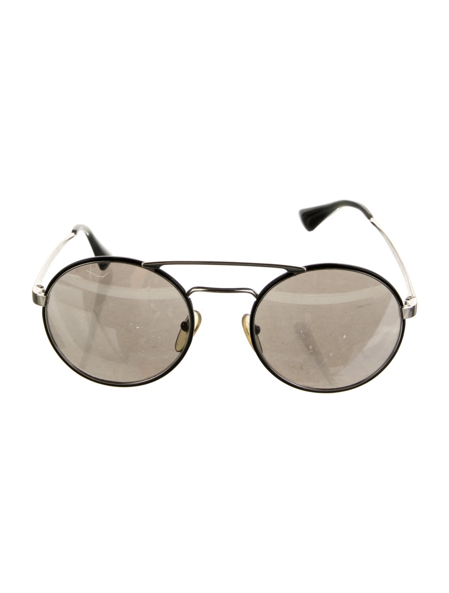 Prada Round Mirrored Sunglasses