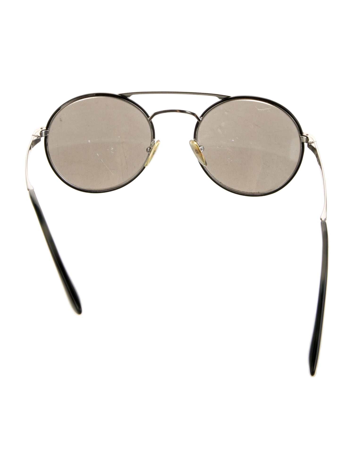 Prada Round Mirrored Sunglasses