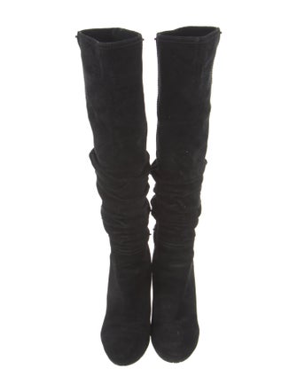Prada Suede Slouch Boots