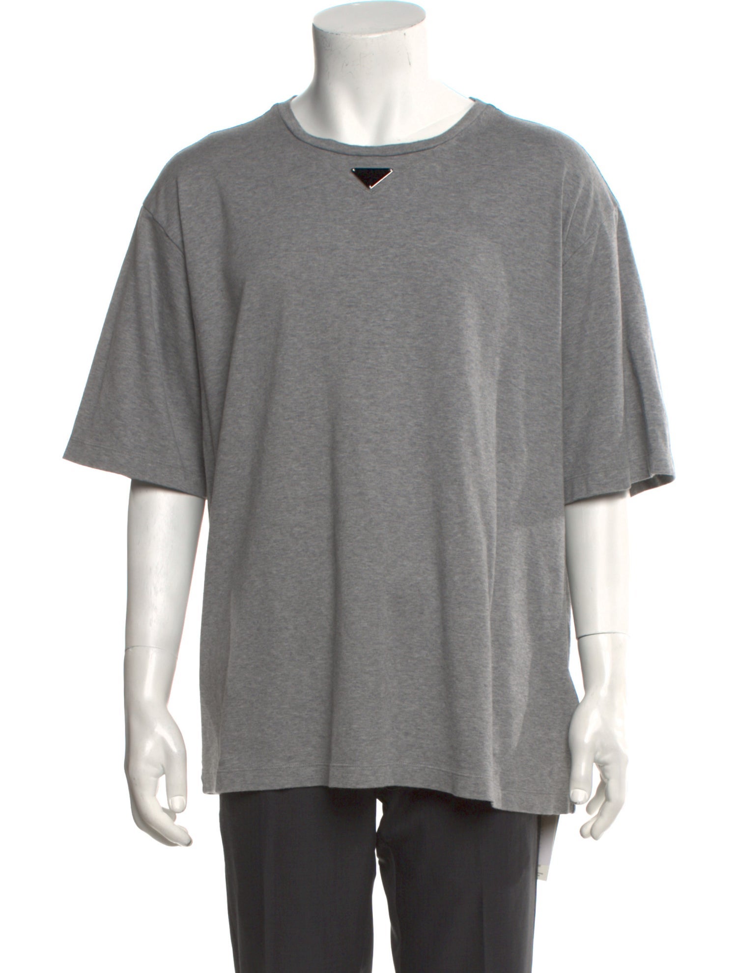 Prada 2023 Enameled Metal Triangle Henley