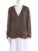 Prada V-Neck Three-Quarter Sleeve Cardigan
