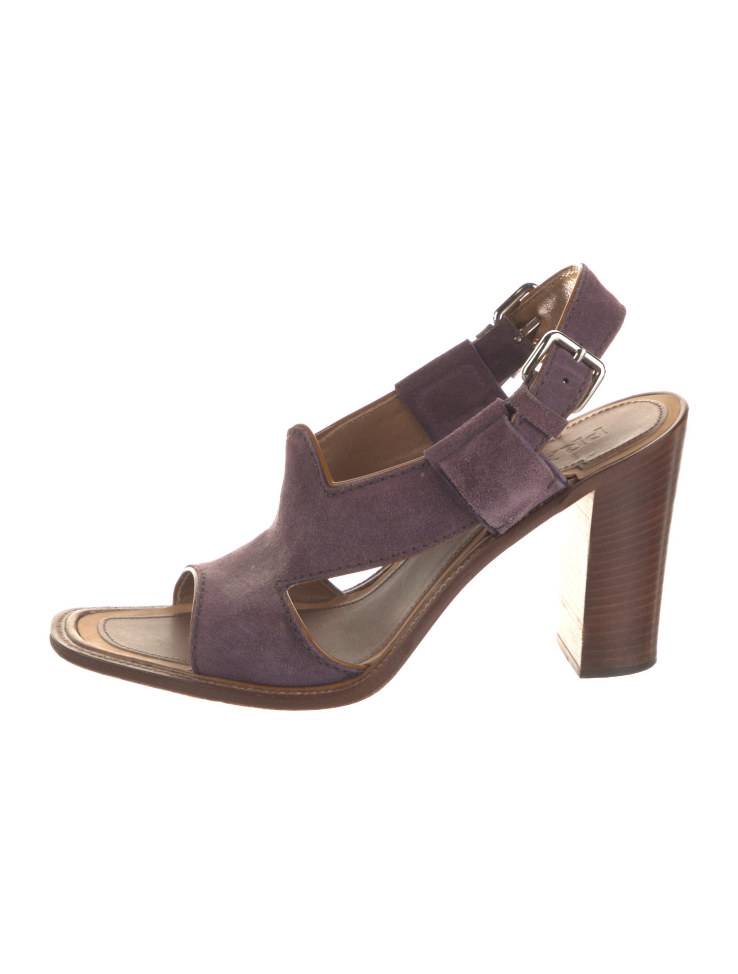 Prada Suede Slingback Sandals