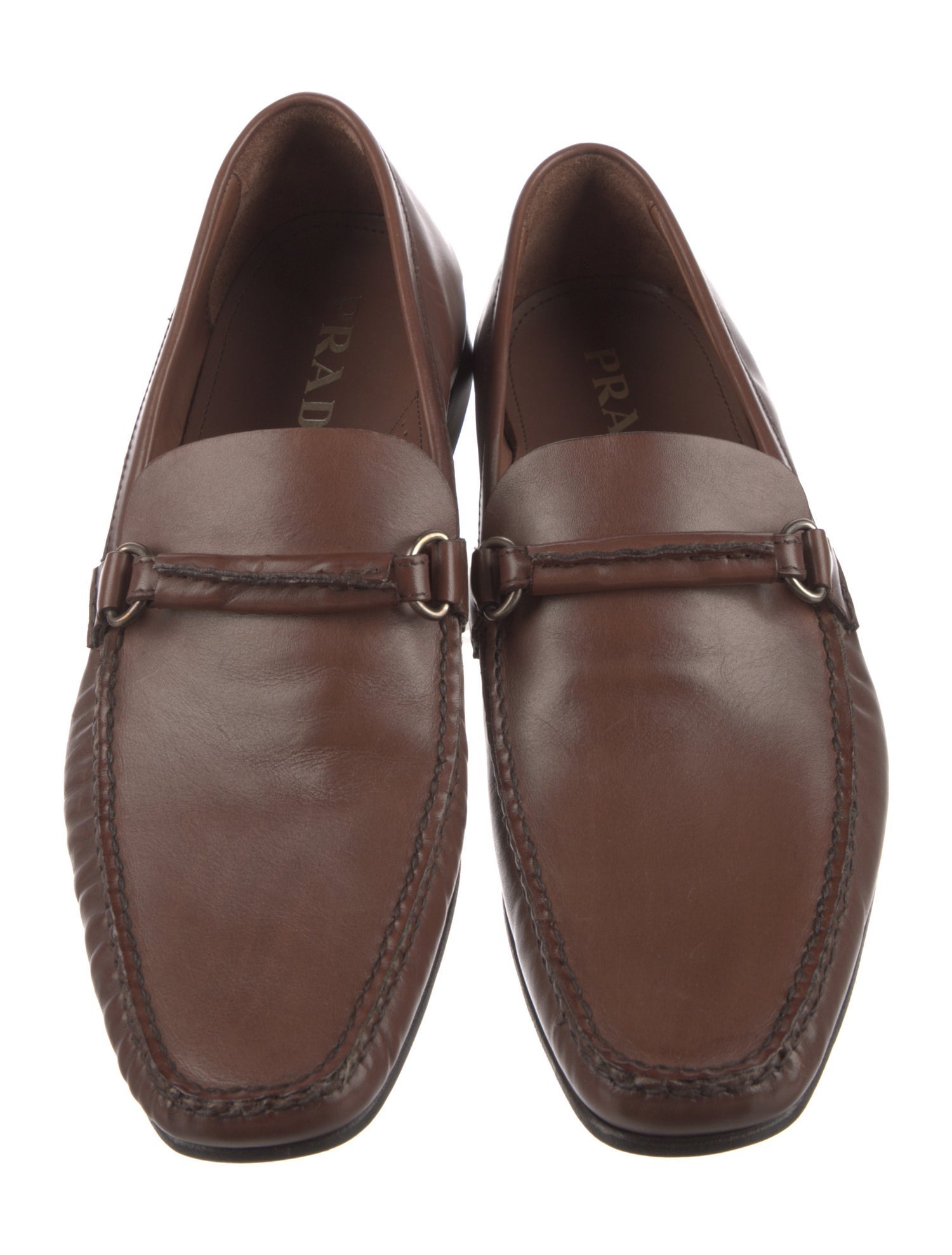 Prada Leather Dress Loafers